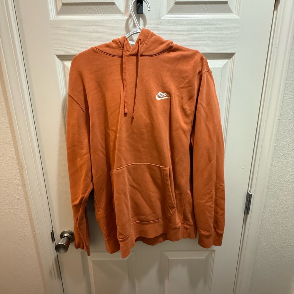 Nike Men's Burnt Orange Hoodie